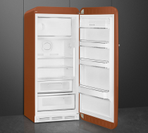 Réfrigérateur 1 porte pose libre 244+26l D Rouille charnières à droite - SMEG Années 50 Réf. FAB28RDRU5