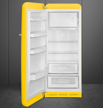Réfrigérateur 1 porte pose libre Années 50 244+26l A+++ Jaune charnières à gauche - SMEG Réf. FAB28LYW3