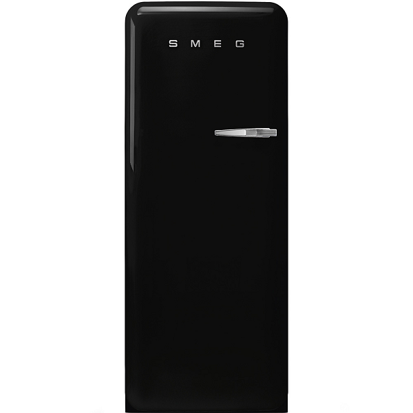 Réfrigérateur 1 porte pose libre 244+26l D Noir charnières à gauche - SMEG  Années 50 Réf. FAB28LBL3