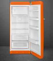 Réfrigérateur 1 porte pose libre Années 50 244+26l A+++ Orange charnières à droite - SMEG Réf. FAB28ROR3