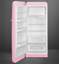 Réfrigérateur 1 porte pose libre Années 50 244+26l A+++ Rose charnières à gauche - SMEG Réf. FAB28LPK3