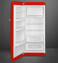 Réfrigérateur 1 porte pose libre Années 50 244+26l A+++ Rouge charnières à gauche - SMEG Réf. FAB28LRD3