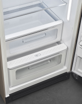 Réfrigérateur 1 porte pose libre Années 50 244+26l A+++ Taupe charnières à droite - SMEG Réf. FAB28RDTP3
