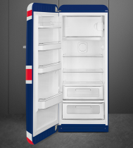 Réfrigérateur 1 porte pose libre Années 50 244+26l A+++ Union Jack charnières à gauche - SMEG Réf. FAB28LDUJ3