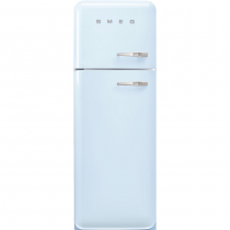 Réfrigérateur 2 portes 222+72l A+++ Bleu azur - charnières à gauche - SMEG Années 50 Réf. FAB30LPB5
