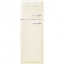 Réfrigérateur 2 portes 222+72l A+++ Crème - charnières à gauche - SMEG Années 50 Réf. FAB30LCR5
