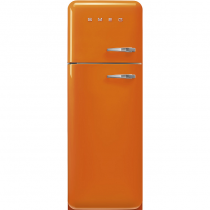 Réfrigérateur 2 portes 222+72l A+++ Orange - charnières à gauche - SMEG Années 50 Réf. FAB30LOR5