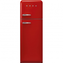 Réfrigérateur 2 portes 222+72l A+++ Rouge - charnières à droite - SMEG Années 50 Réf. FAB30RRD5