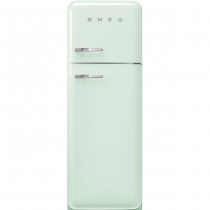 Réfrigérateur 2 portes 222+72l A+++ Vert d\'eau - charnières à droite - SMEG Années 50 Réf. FAB30RPG5