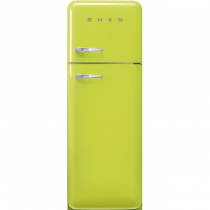 Réfrigérateur 2 portes 222+72l A+++ Vert pomme - charnières à droite - SMEG Années 50 Réf. FAB30RLI5