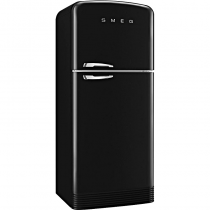 Réfrigérateur 2 portes 343+97l A++ Noir charnières à droite - SMEG ANNÉES 50 Réf. FAB50RBL