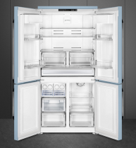 Réfrigérateur 4 Portes Victoria 385+78L  F Bleu azur -SMEG Elite Réf. FQ960PB5