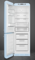Réfrigérateur combiné 234+97l A+++ Bleu Azur - charnières à gauche - SMEG Années 50 Réf. FAB32LPB5