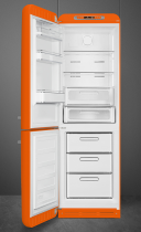Réfrigérateur combiné 234+97l A+++ Orange - charnières à gauche  - SMEG Années 50 Réf. FAB32LOR5