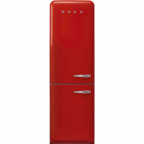 Réfrigérateur combiné 234+97l A+++ Rouge - charnières à gauche - SMEG Années 50 Réf. FAB32LRD5