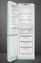 Réfrigérateur combiné 234+97l A+++ Vert d\'eau - charnières à gauche - SMEG Années 50 Réf. FAB32LPG5