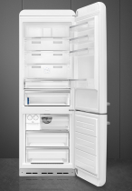 Réfrigérateur combiné 344+137l E Blanc - SMEG Années 50 Réf. FAB38RWH5