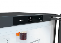 Réfrigérateur combiné pose libre 238+103l C Inox noir brossé Black Steel - MIELE Réf. KFN 4795 CD