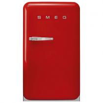 Réfrigérateur Happy bar 1 porte 130l A++ Rouge charnières à droite - SMEG Réf. FAB10HRRD2