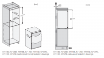 Réfrigérateur intégrable 136l D à pantographe - MIELE Réf. K 7127 D