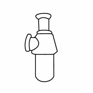 Siphon � culot r�glable pour lavabo Chrome - JACOB DELAFON R�f. E78285-CP