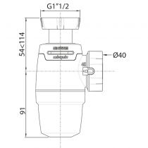 Siphon d\'évier NEO AIR - WIRQUIN Réf. 30722146