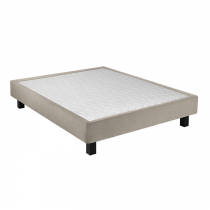 Sommier double CELESTE avec cuvette - Medium 3 zones - 160 (2x80) x 200 cm - Finition au choix - EPEDA DÉDICACE