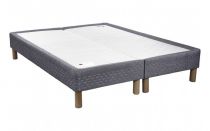 Sommier double CELESTE avec cuvette - Medium 3 zones - 180 (2x90) x 200 cm - Finition au choix - EPEDA DÉDICACE