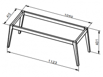 Structure pour meuble Baltic 110cm Chêne moyen - O\'DESIGN Réf. PBALTIC1100