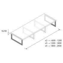 Support plan de toilette avec porte-serviette Chrome - SALGAR Réf. 91493