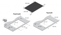 Table à induction 60cm 4 zones Noir mat - ASKO Réf. HI2643FMG1