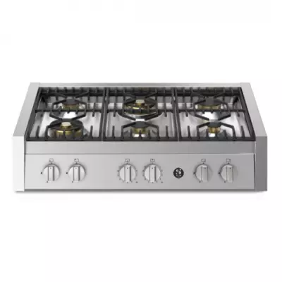 Table de cuisson � poser STEEL Genesi 90cm 6 feux gaz