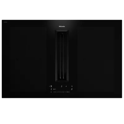 Table de cuisson aspirante 4 zones A+ BlackPerfection Noir - MIELE R�f. KMDA 7676-1 FL