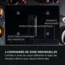 Table de cuisson aspirante 70cm A+ Noir - AEG Réf. TH74CB03FZ