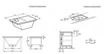Table de cuisson aspirante 70cm A+ Noir - AEG Réf. TH74CB03FZ