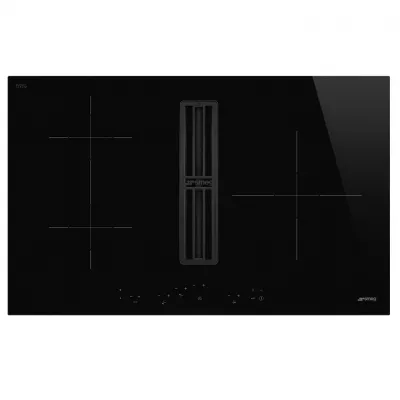 Table de cuisson aspirante 83cm 3 foyers Noir - SMEG Elite R�f. HOBD283D3