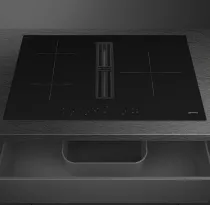 Table de cuisson aspirante 83cm 3 foyers Noir - SMEG Elite R&eacute;f. HOBD283D3