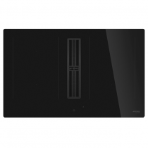 Table de cuisson aspirante 83cm 4 foyers Noir - SMEG Réf. HOBDE482D2