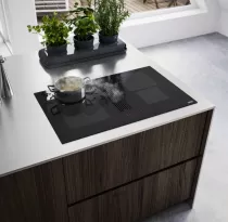 Table de cuisson aspirante FMA 8381 HI 83cm 4 foyers Noir - FRANKE R&eacute;f. 350104