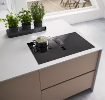 Table de cuisson aspirante Maris FMA 8372 4RC HI &eacute;vacuation 4 foyers Noir - FRANKE R&eacute;f. 484212