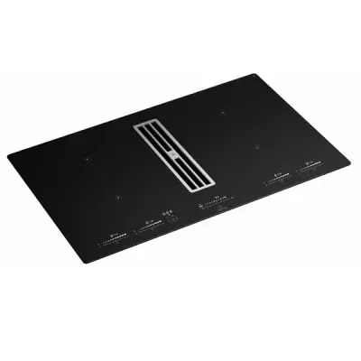 Table de cuisson aspirante Soprano 83cm 4 foyers Noir installation en recyclage - ROBLIN R�f. 5383935