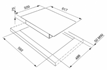 Table de cuisson gaz 60cm 4 brûleurs Inox - SMEG Réf. PGF64-4