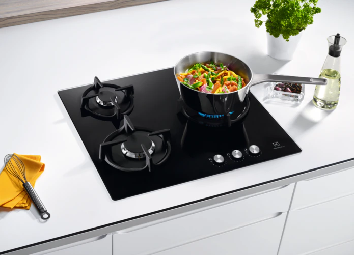 Electrolux - table de cuisson induction 60cm 3 feux 7200w noir