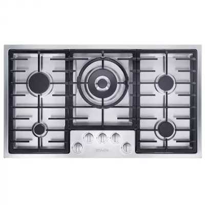 Table de cuisson gaz 90cm 5 br�leurs Inox - MIELE R�f. KM23561