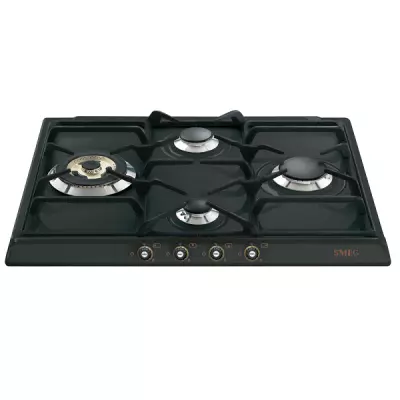 Table de cuisson gaz Cortina 60cm 4 foyers Anthracite - SMEG ELITE R�f. SR764AO