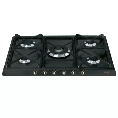 Table de cuisson gaz Cortina 70cm 5 foyers Anthracite - SMEG ELITE R�f. SR775AO