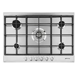 Table de cuisson gaz Essentiel 72,5cm 5 br�leurs Inox - SMEG R�f. P272XGH