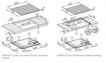 Table de cuisson induction 60cm 4 foyers Noir - MIELE R&eacute;f. KM 8462 FL 