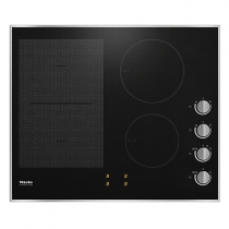 Table de cuisson induction 60cm 4 foyers Noir cadre Inox - MIELE Réf. KM 7164 FR