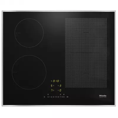Table de cuisson induction 60cm 4 foyers Noir cadre Inox - MIELE R�f. KM 7464 FR